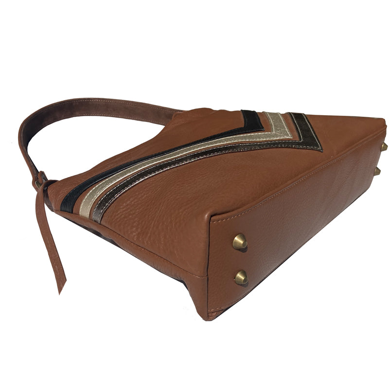 Chevron Bag - Brown