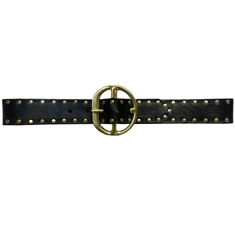 Chunky HIP PANT Belt Studded - Black