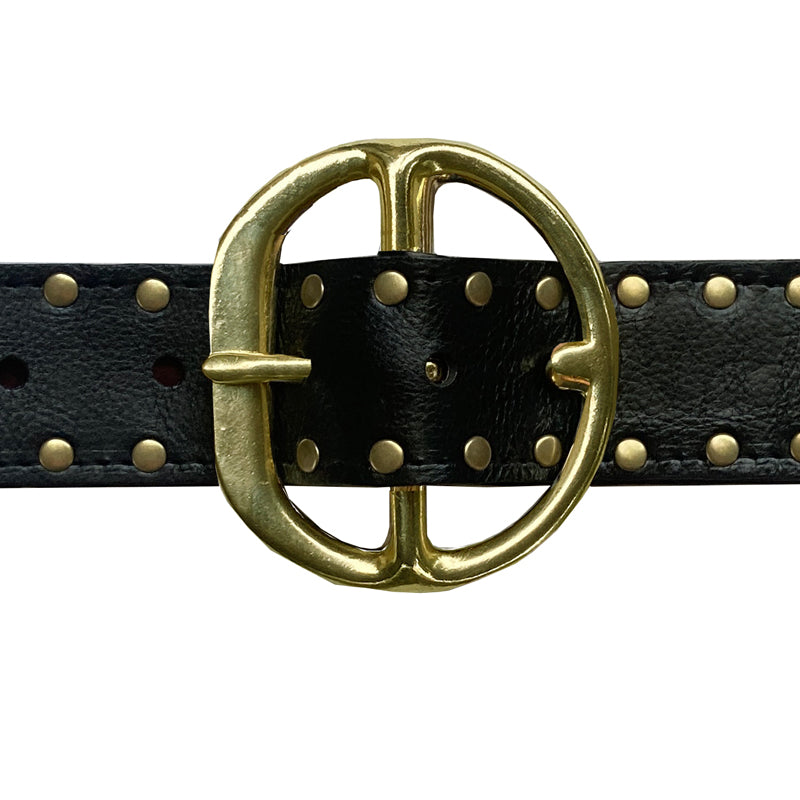 Chunky HIP PANT Belt Studded - Black