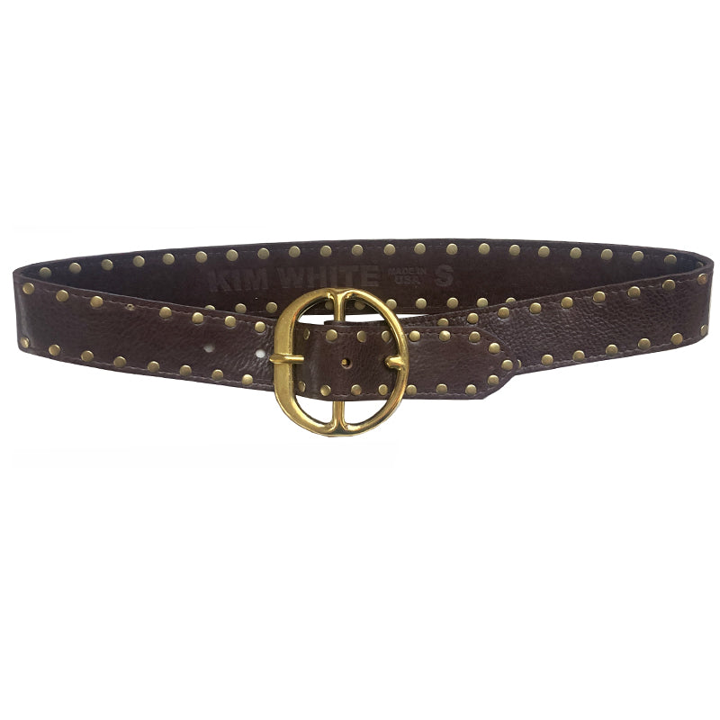 Chunky HIP PANT Belt Studded - Chocolate