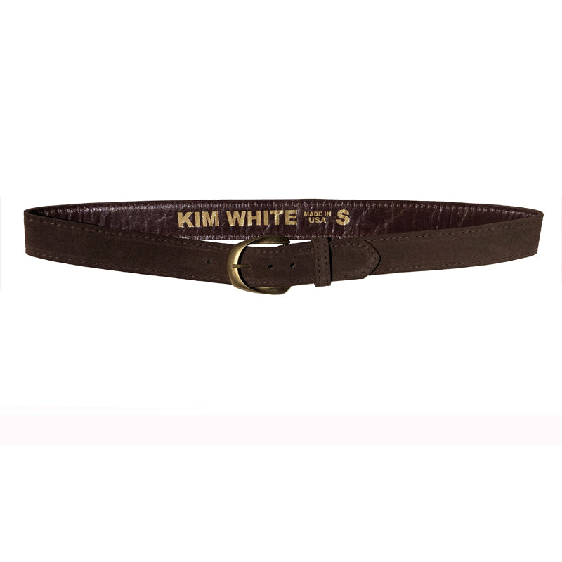 Inverted Ribbon Chocolate Suede