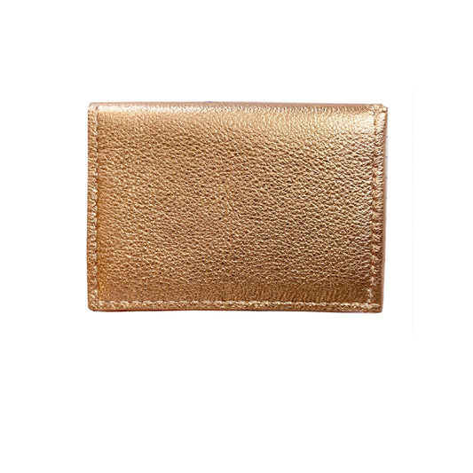 Folding Wallet - Rose Gold Metallic