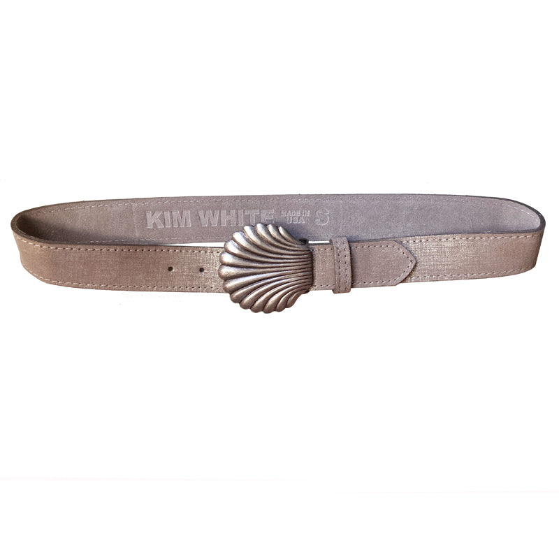 Shell Belt - Taupe Brushed Metallic