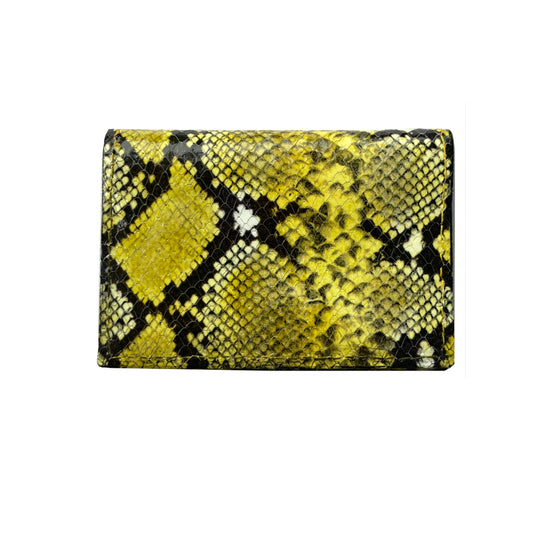 Folding Wallet - Yellow Snake