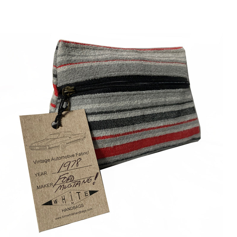 Cosmetic Bag - Grey Stripe 1978