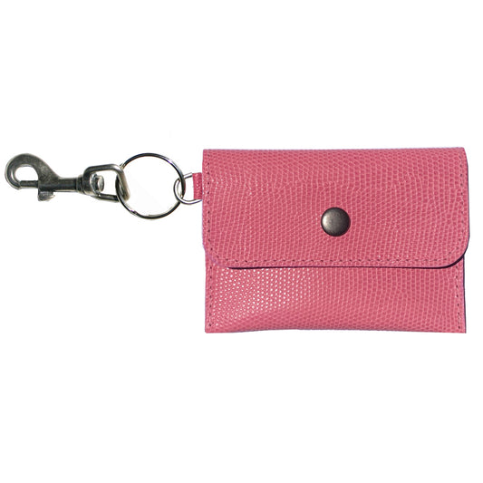 Coin Purse Key Chain - Bubble Gum Pink