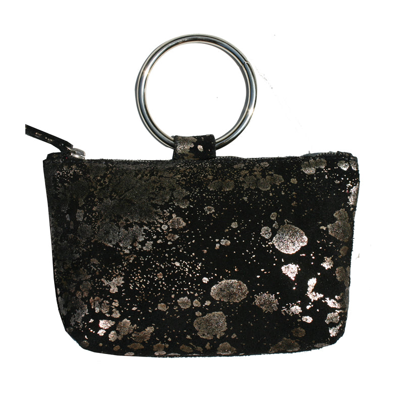 Ring Wristlet - Black Mudsplash