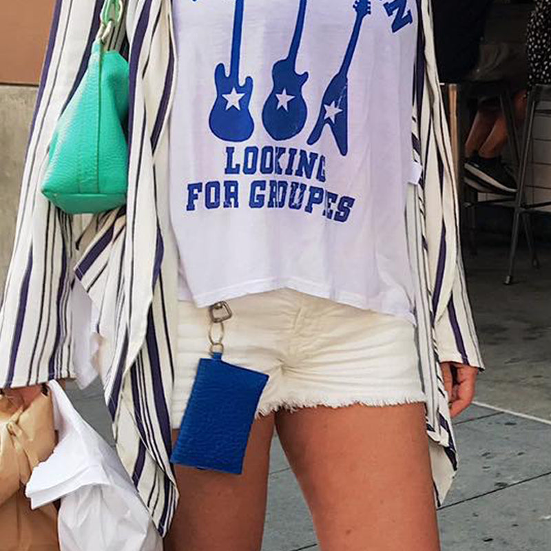 Coin Purse Key Chain - Emerald Fur