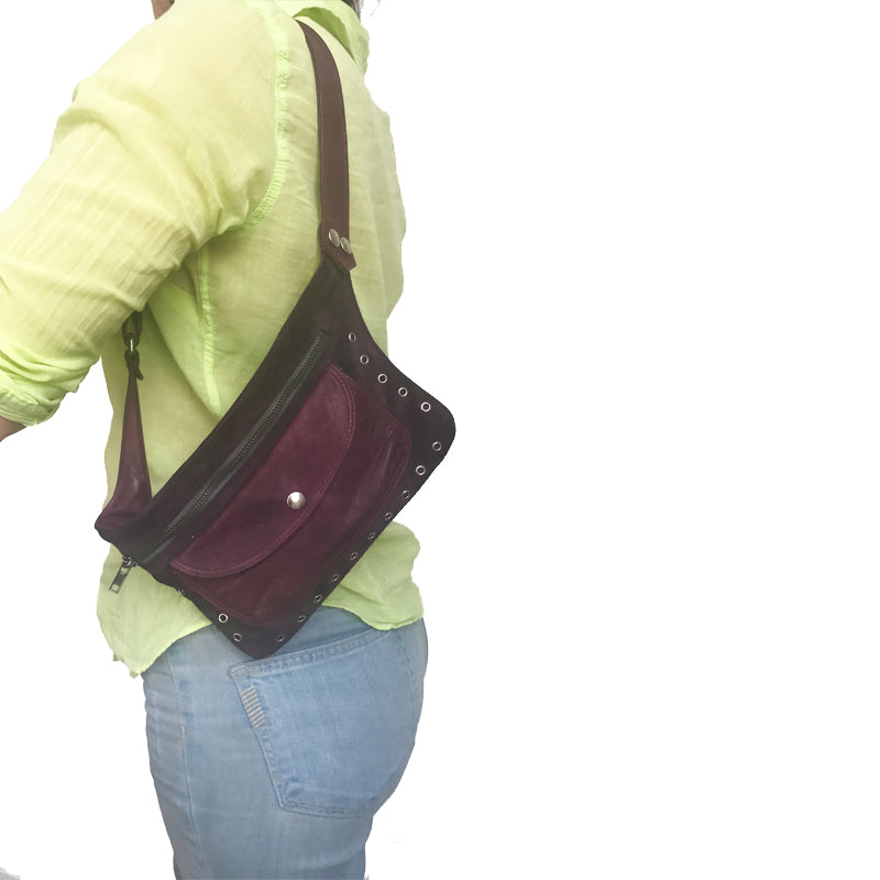 Butterscotch Suede & Leather Fanny Pack