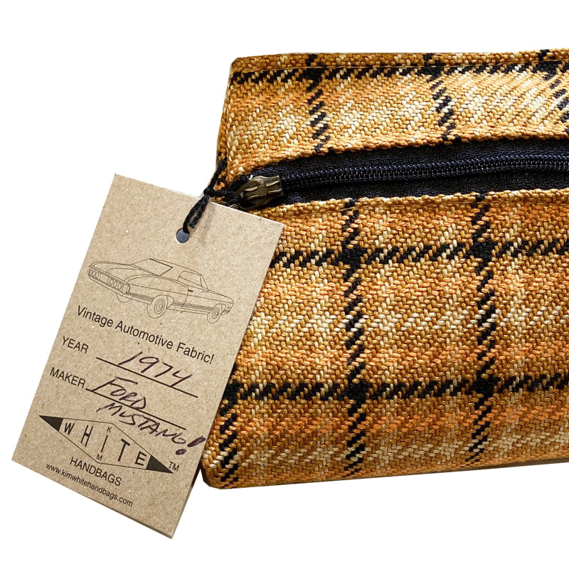 Cosmetic Bag - Golden Plaid 1974