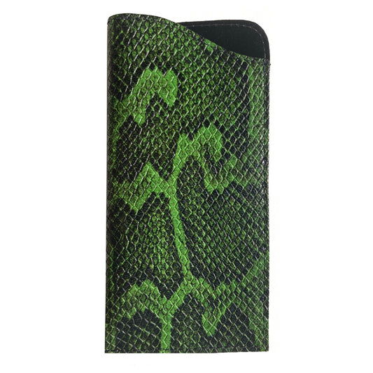 Eyeglass Case - Green Snake