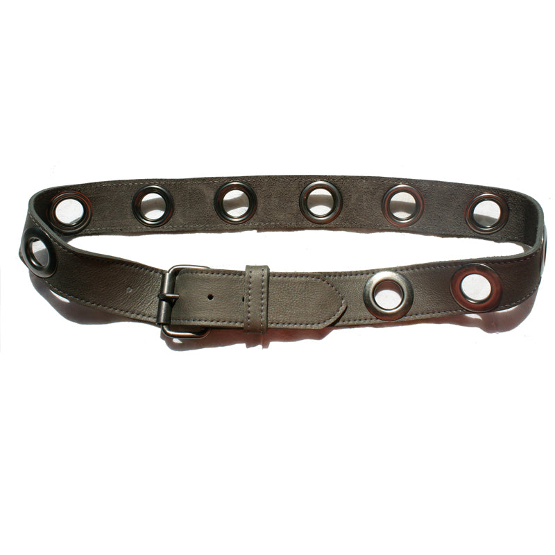 Grommet Belt - Grey