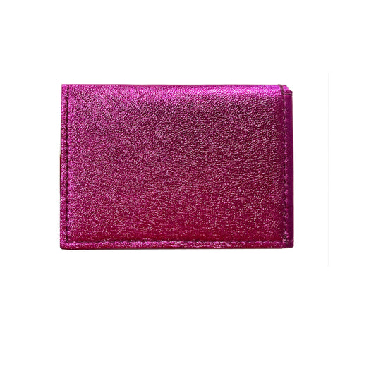 Folding Wallet - Hot Pink Metallic
