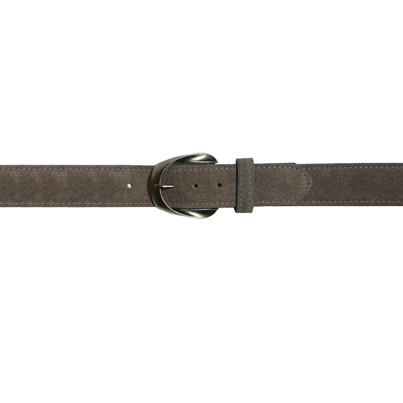 Inverted Ribbon -Grey Suede