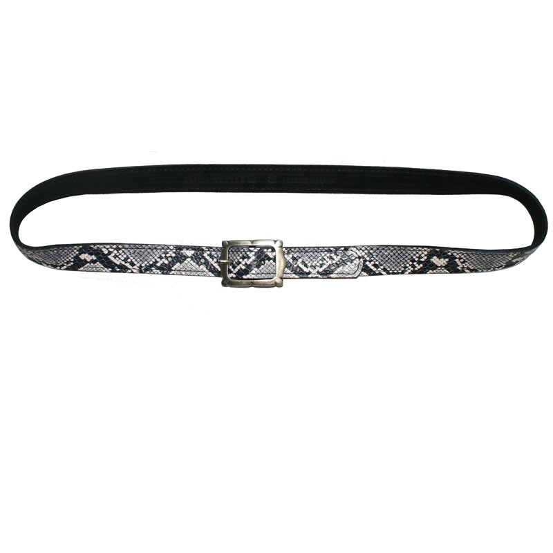 Mini Picture Frame Belt -B&W Snake