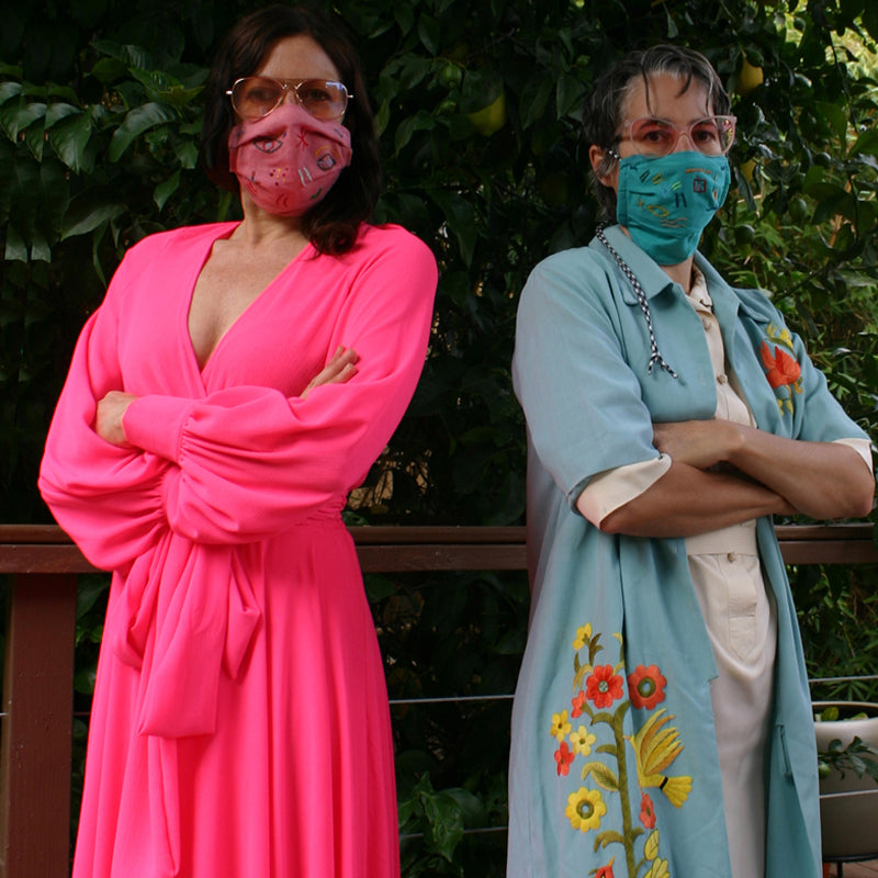 Artist Collab - Green #7 Womans Mask