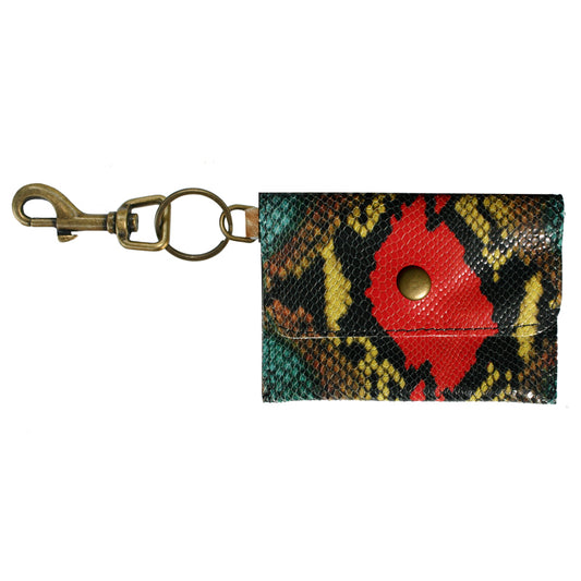 Coin Purse Key Chain - Colroful Snake