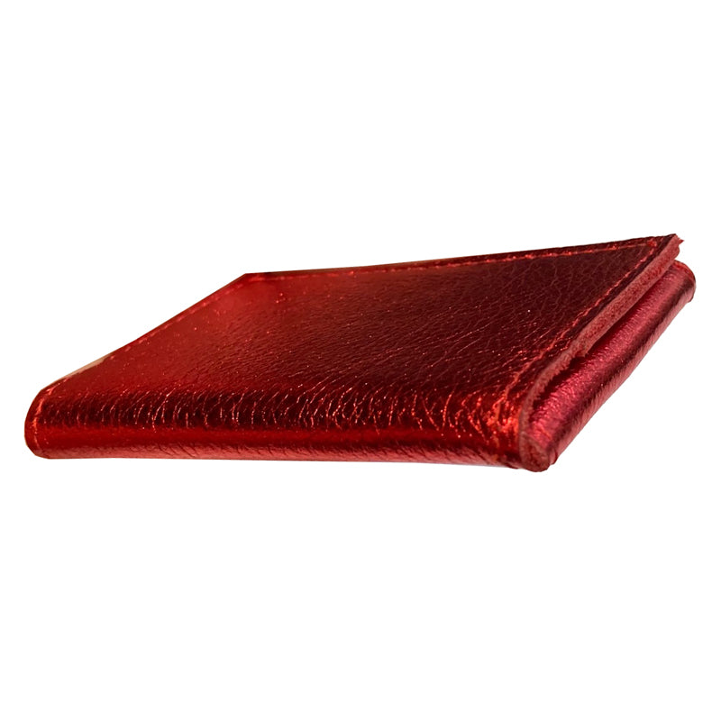 Folding Wallet - Red Metallic