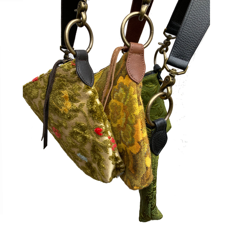 Slouchy Bag - Vintage Spring Floral Plush