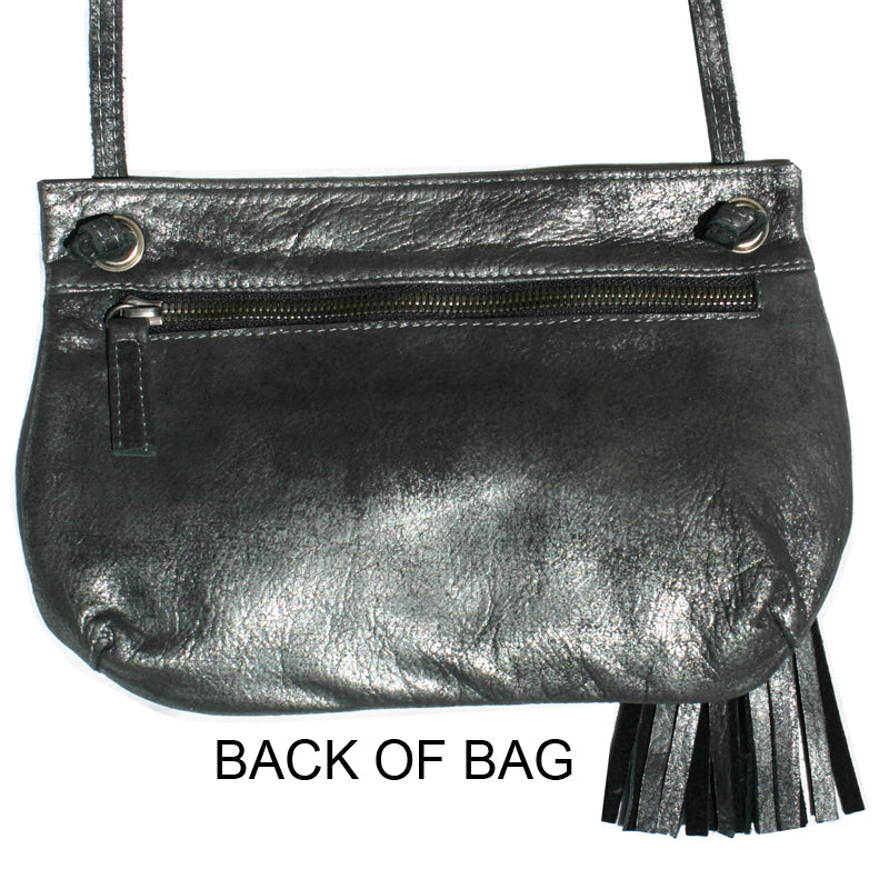 Tassel Bag - Dull Black Metallic