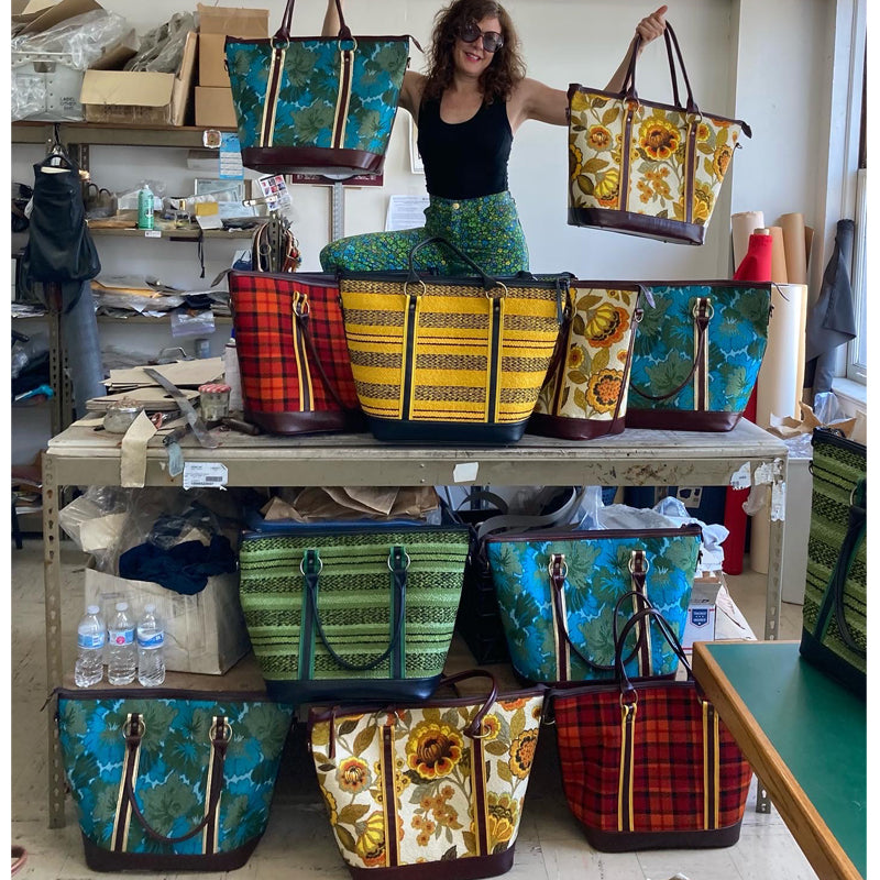 Weekender Travel Bag - Electric Blue Floral