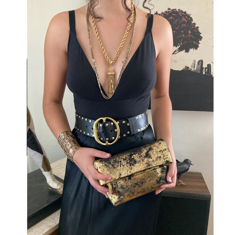 Chunky Studded Waist Belt - Black Chunky Studded Waist Belt - Black