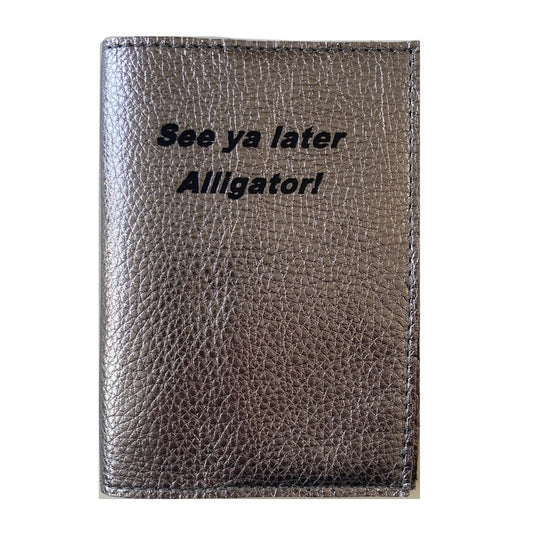 Passport Holder - Gunmetal