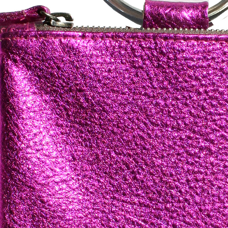 Mini Ring Wristlet - Hot Pink