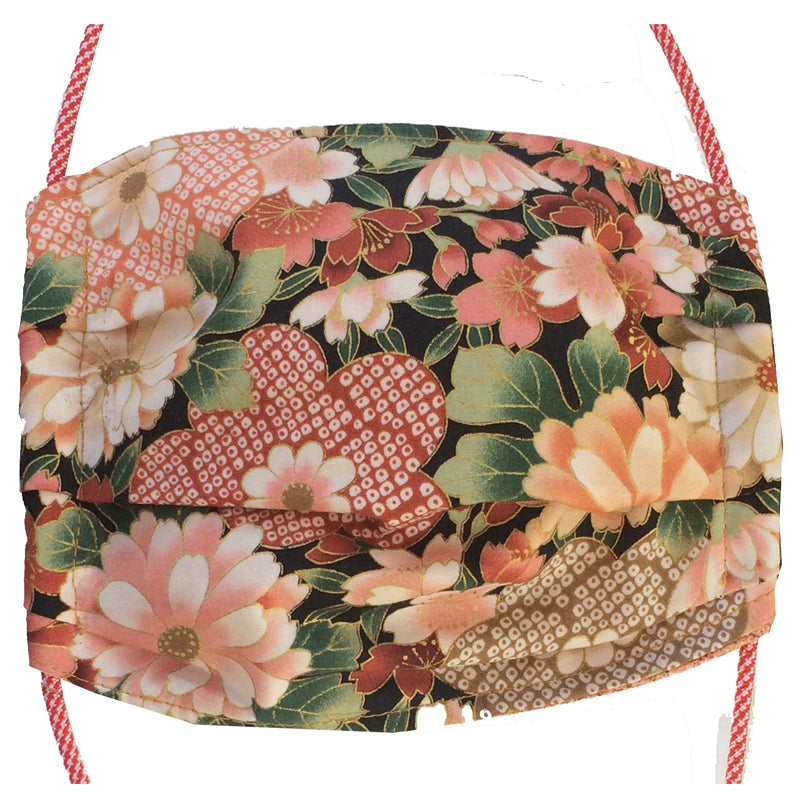 TMask - Zinnias in Earthtones with Gold