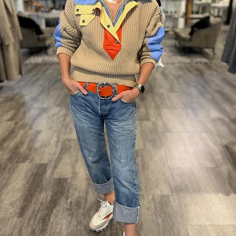 Chunky HIP PANT Belt -  Tangerine