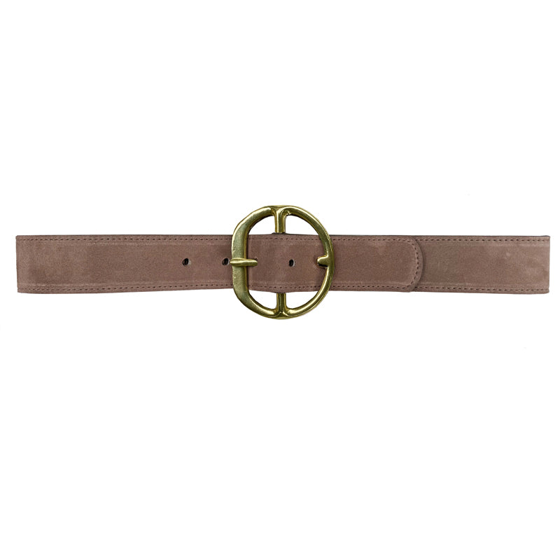 Chunky HIP PANT Belt - Taupe Suede