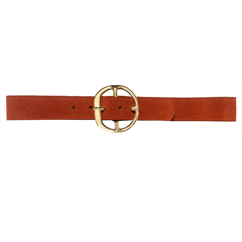Chunky HIP PANT Belt - Rust Suede