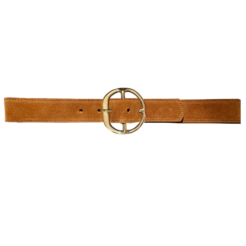 Chunky HIP PANT Belt - Saddle Suede