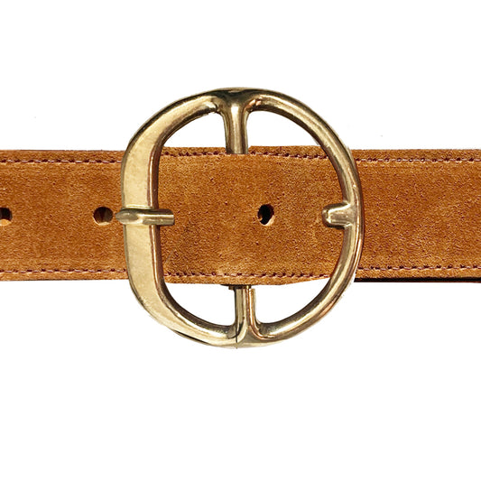 Chunky HIP PANT Belt - Saddle Suede