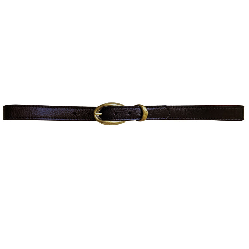 Etched wCast Keeper  Black wAntique Brass Buckle