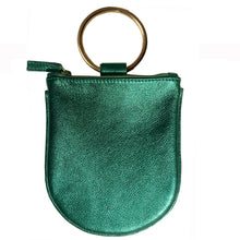 Load image into Gallery viewer, Mini Ring Wristlet - Green &quot;Beetle&quot; Metallic
