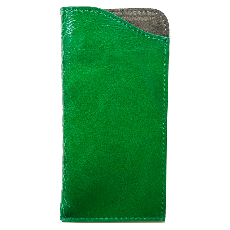 Eyeglass Case - Lime Green Patent Leather