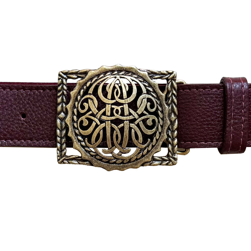 Insignia Belt - Burgundy
