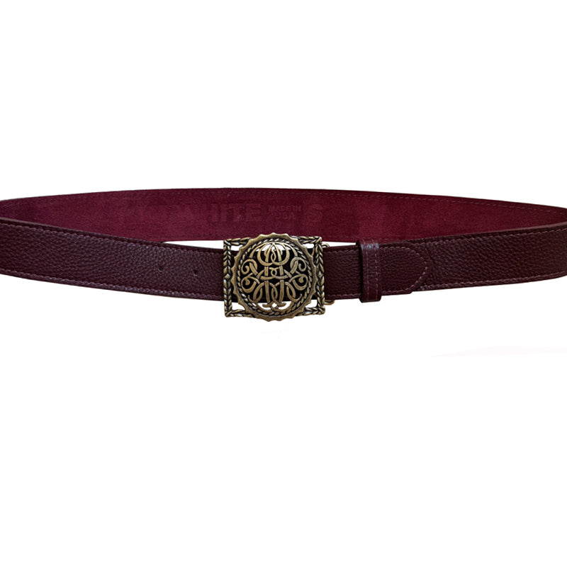 Insignia Belt - Burgundy