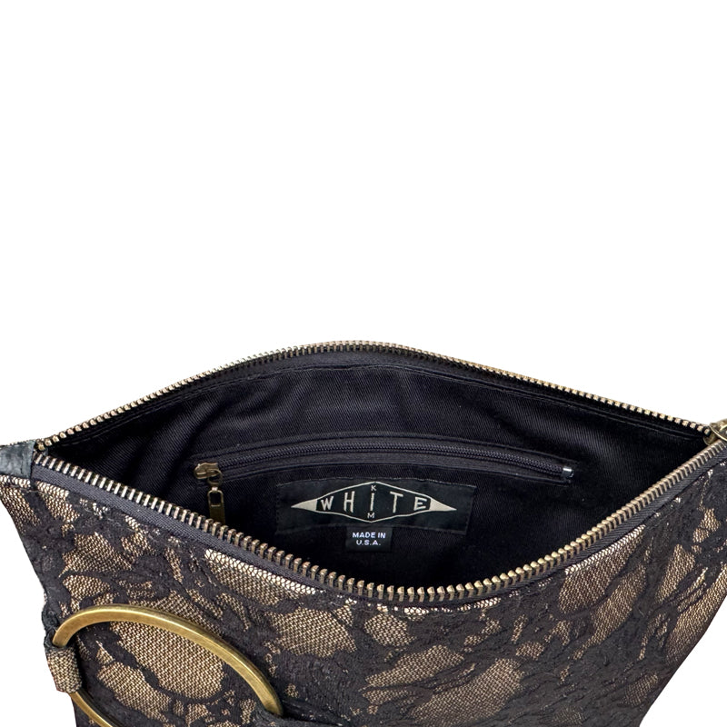 Ring Clutch - Black Lace