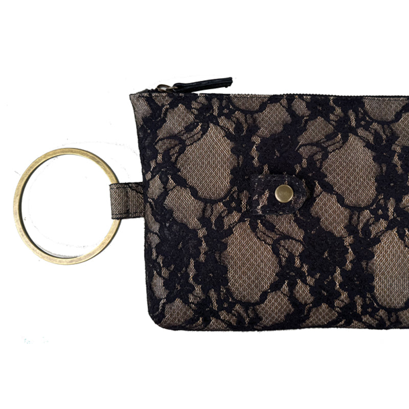 Ring Clutch - Black Lace