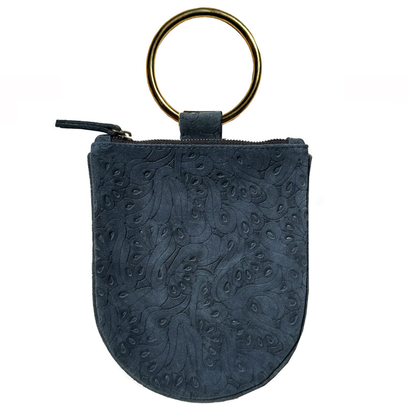 Shearling Mini - Navy Sueded Floral