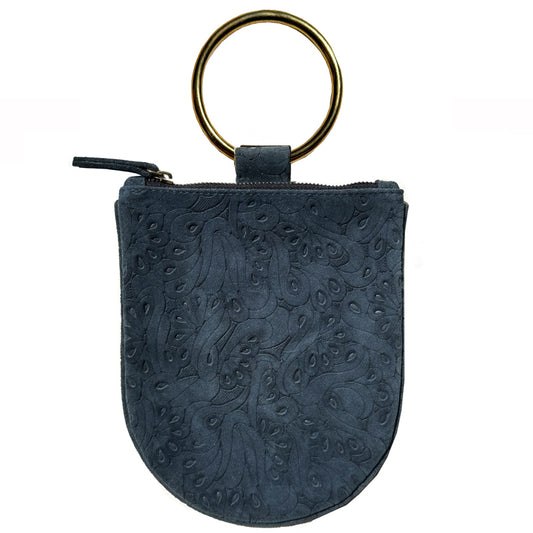 Shearling Mini - Navy Sueded Floral