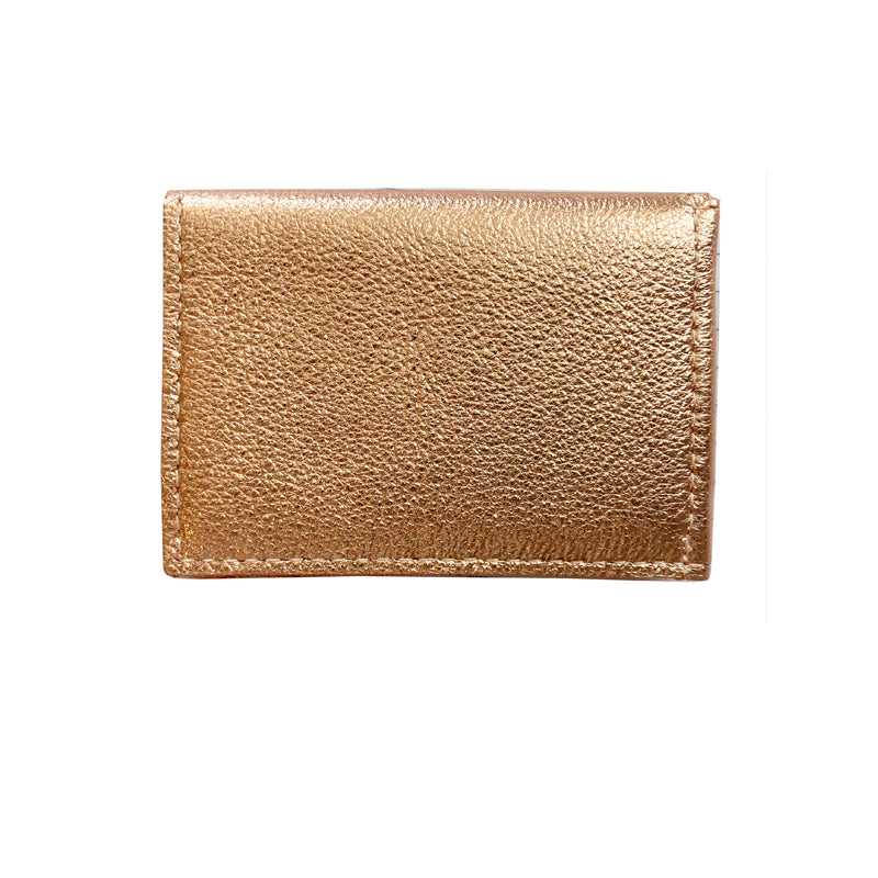 Folding Wallet - Rose Gold Metallic
