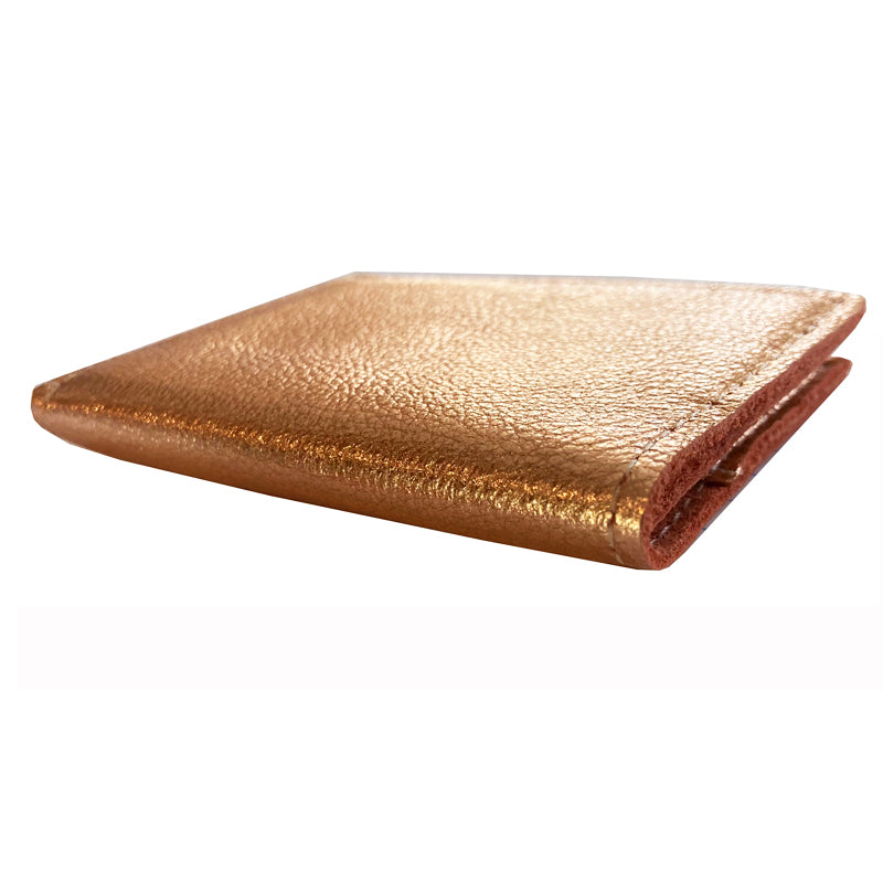 Folding Wallet - Rose Gold Metallic