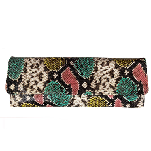 Baguette Clutch  - Pastel Snake