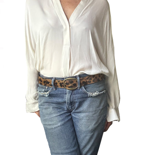 Heirloom Basic Belt - Leopard "Pony Hide"