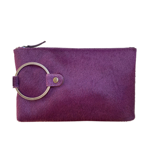 Ring Clutch - Purple Fur