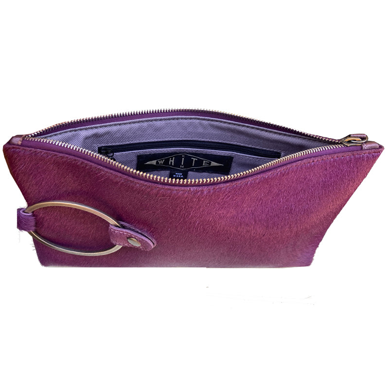 Ring Clutch - Purple Fur