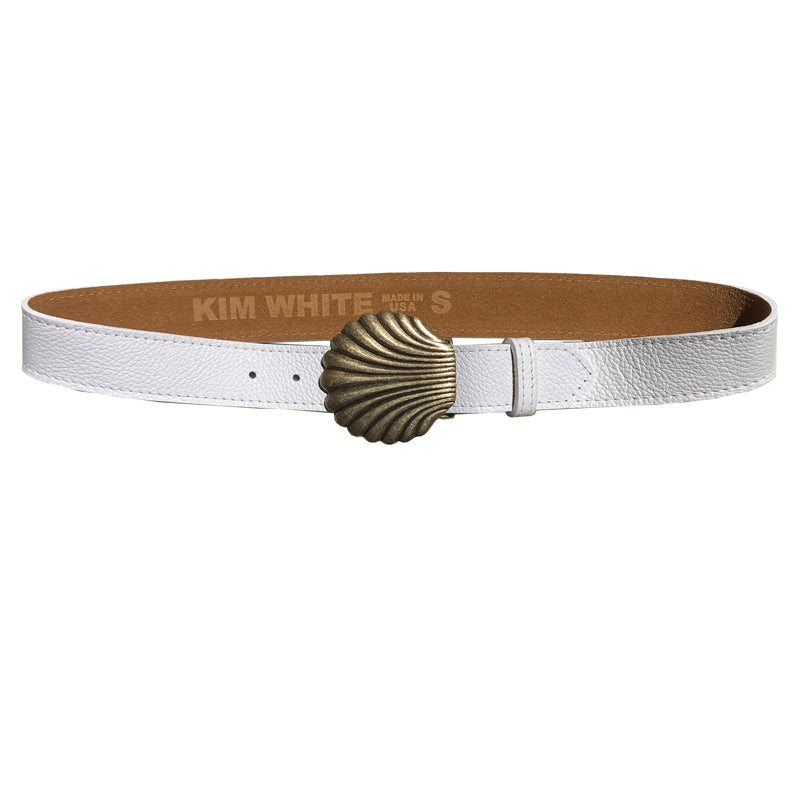 Shell Belt - White